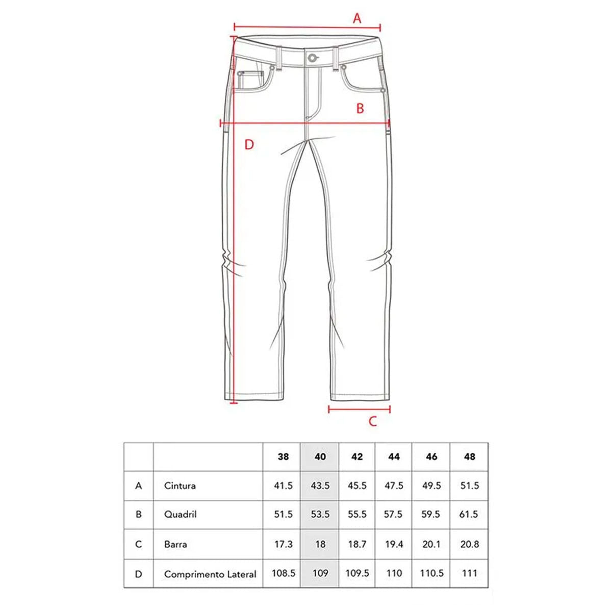 Calça Jeans Mcd Slim Fit