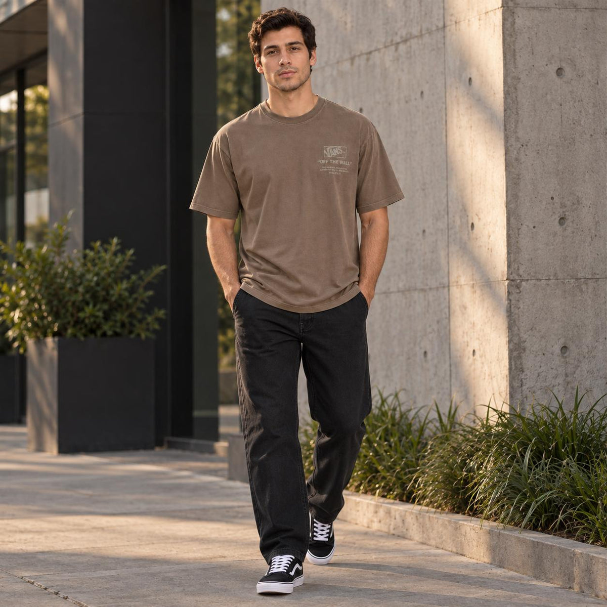 Camiseta Vans Stacked Hi Masculino