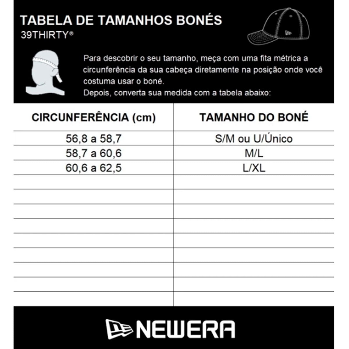 Boné Aba Curva New Era 39Thirty