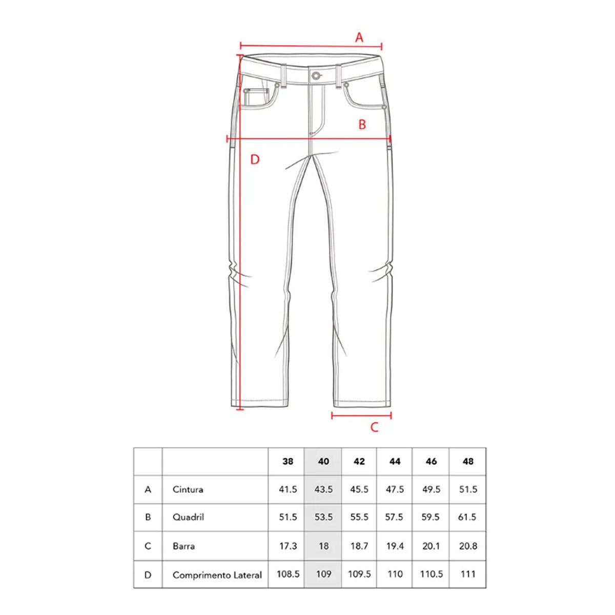 Calça Jeans Mcd Slim Fit