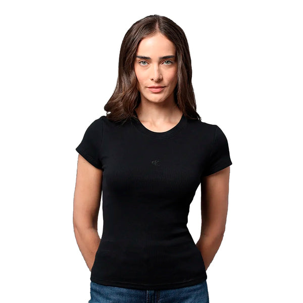 Camiseta Calvin Klein Ribana Logo Feminino