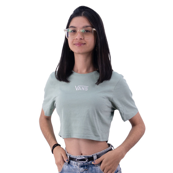 Camiseta Vans Cropped Flying V Feminino
