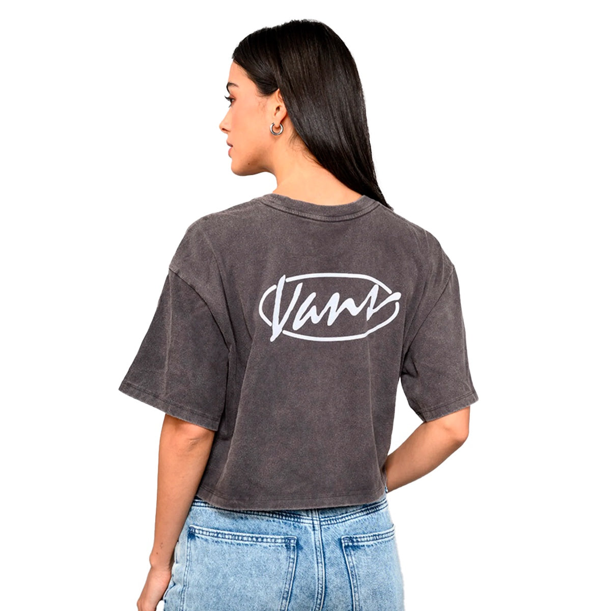 Camiseta Vans Cropped Era Script Feminino