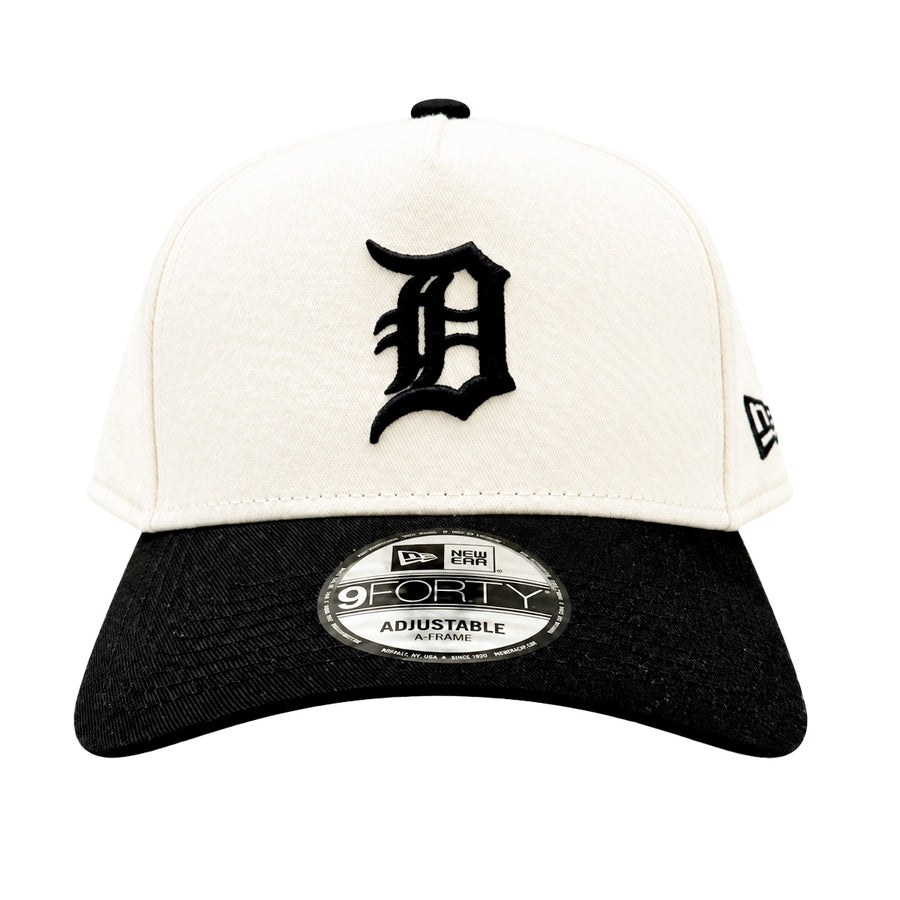 Boné Aba Curva New Era 9FORTY A-Frame Detroit Tigers Unissex — O D gótico do Detroit Tigers