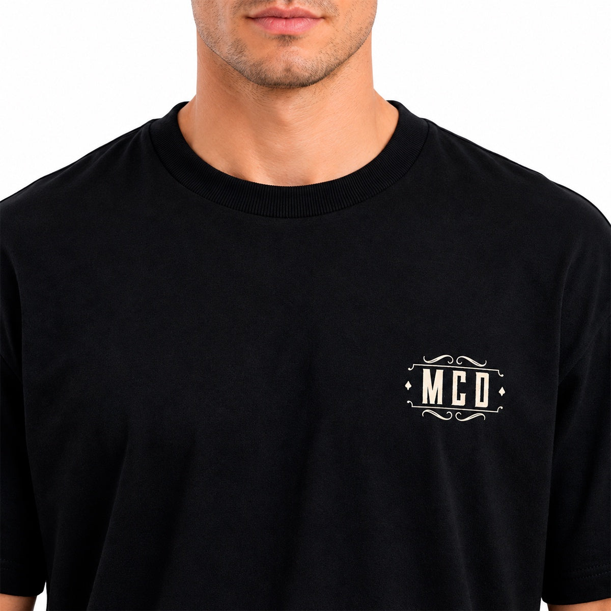 Camiseta Oversized Mcd Costas La Rosa Negra Masculino