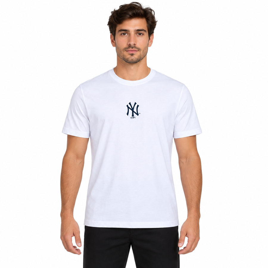 Camiseta New Era Neyyan Masculino — Branca, com a frente lisa