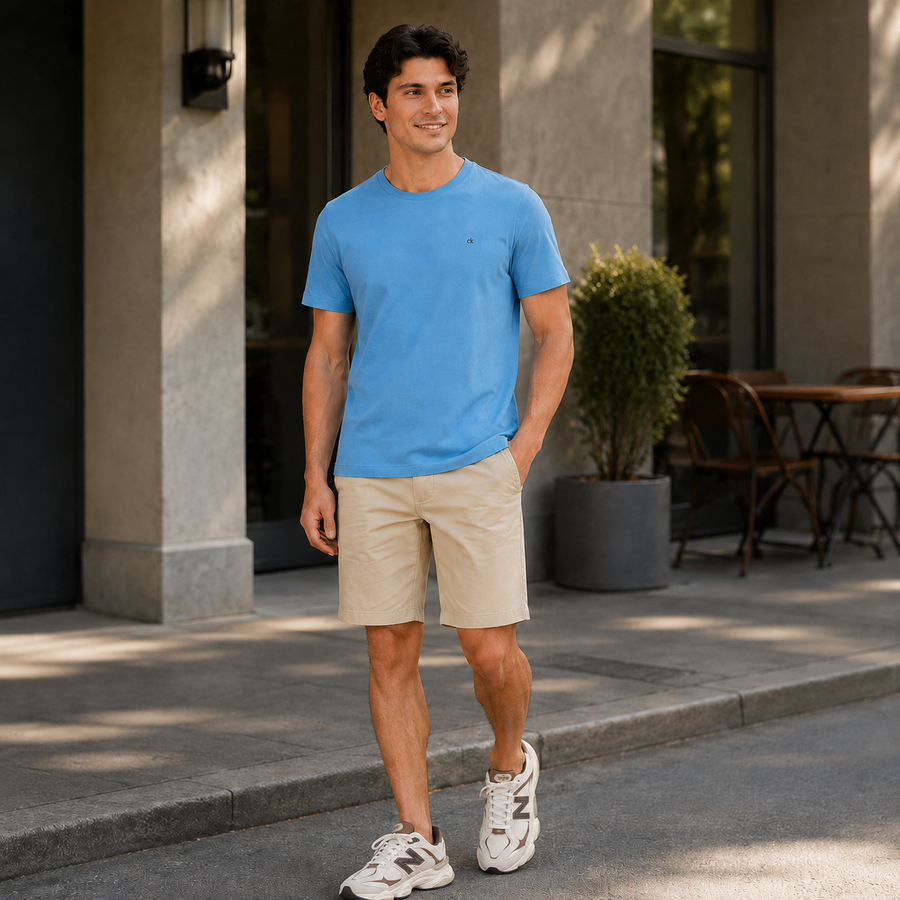 Camiseta Calvin Klein Malha Masculino — Algodão macio que veste o dia inteiro
