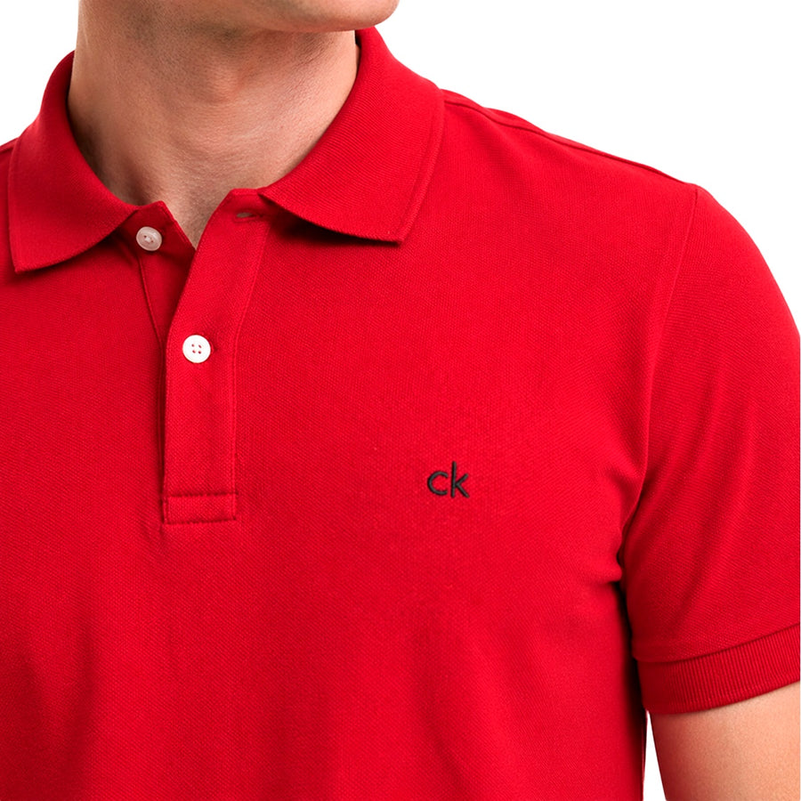 Polo Calvin Klein Basic Masculino — Piquet duplo, mais encorpado