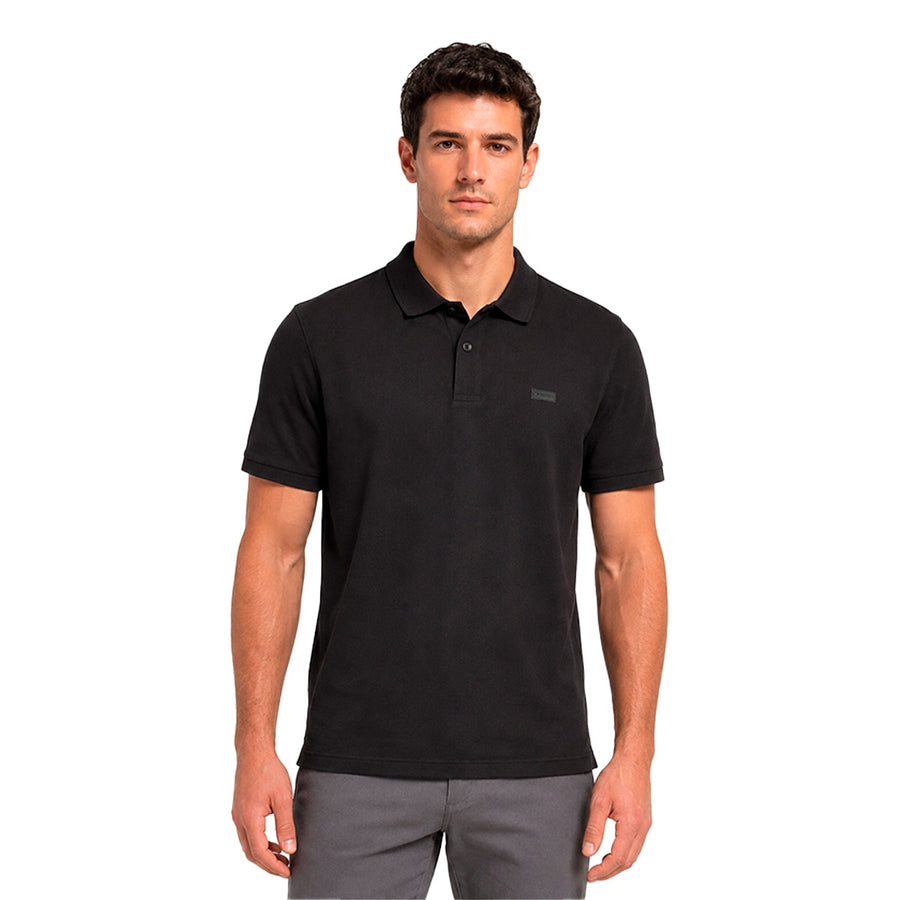 Polo Calvin Klein Patch Masculino — Camisa polo elegante sem esforço