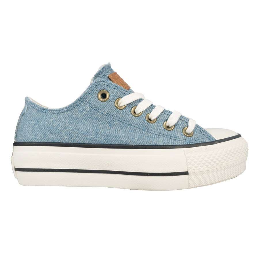 Tênis Converse Chuck Taylor All Star Lift Denim Feminino — Plataforma de borracha