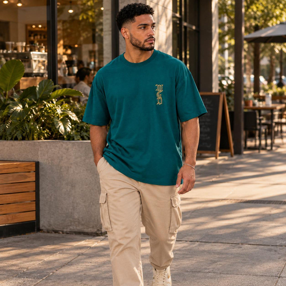 Camiseta Oversized Mcd Lateral Caligrafiti Masculino