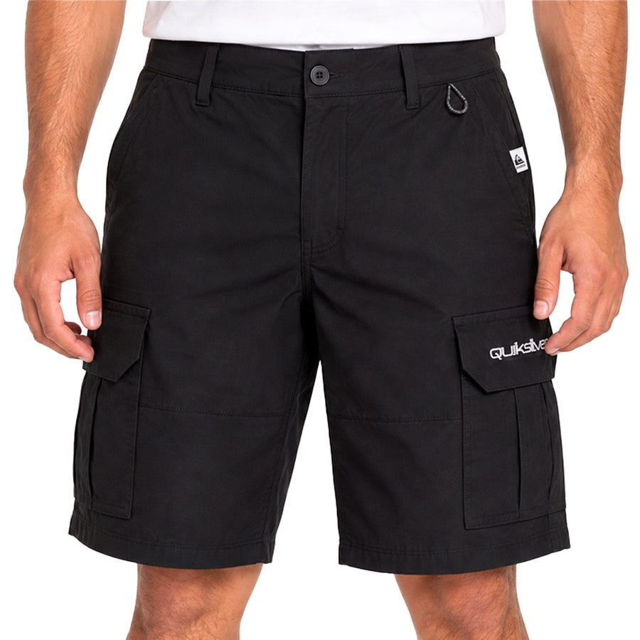 Bermuda Quiksilver Union Cargo Masculino — Cós liso, com passadores