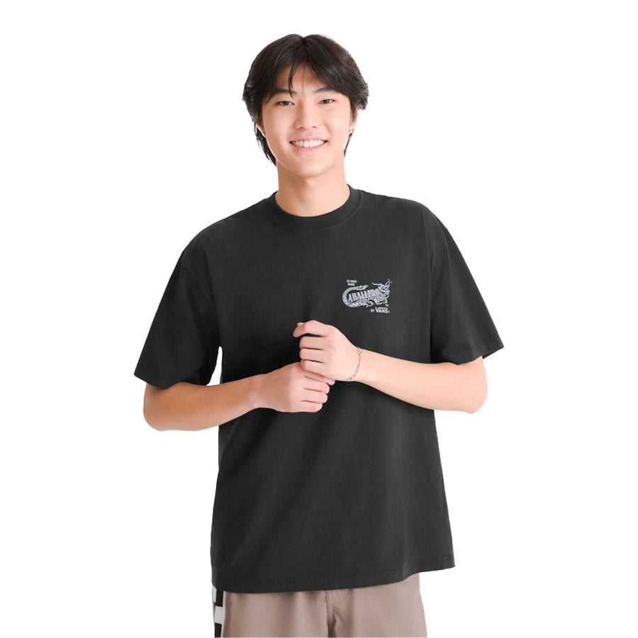 Camiseta Vans Caballero Masculino — Malha de algodão que deixa o calor escapar