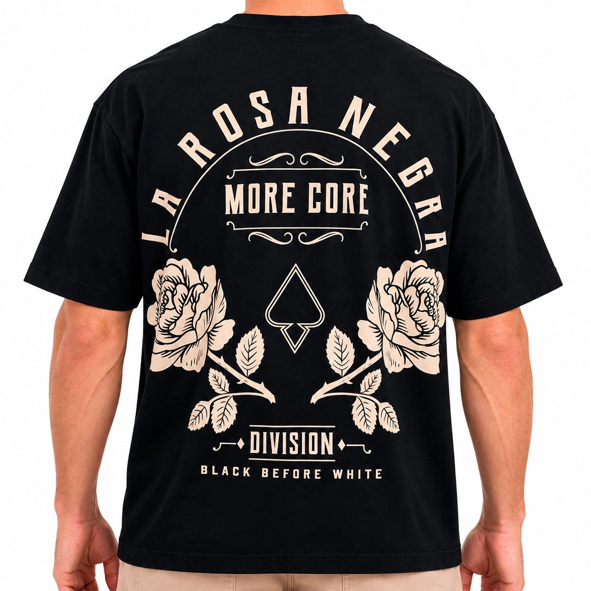 Camiseta Oversized Mcd Costas La Rosa Negra Masculino