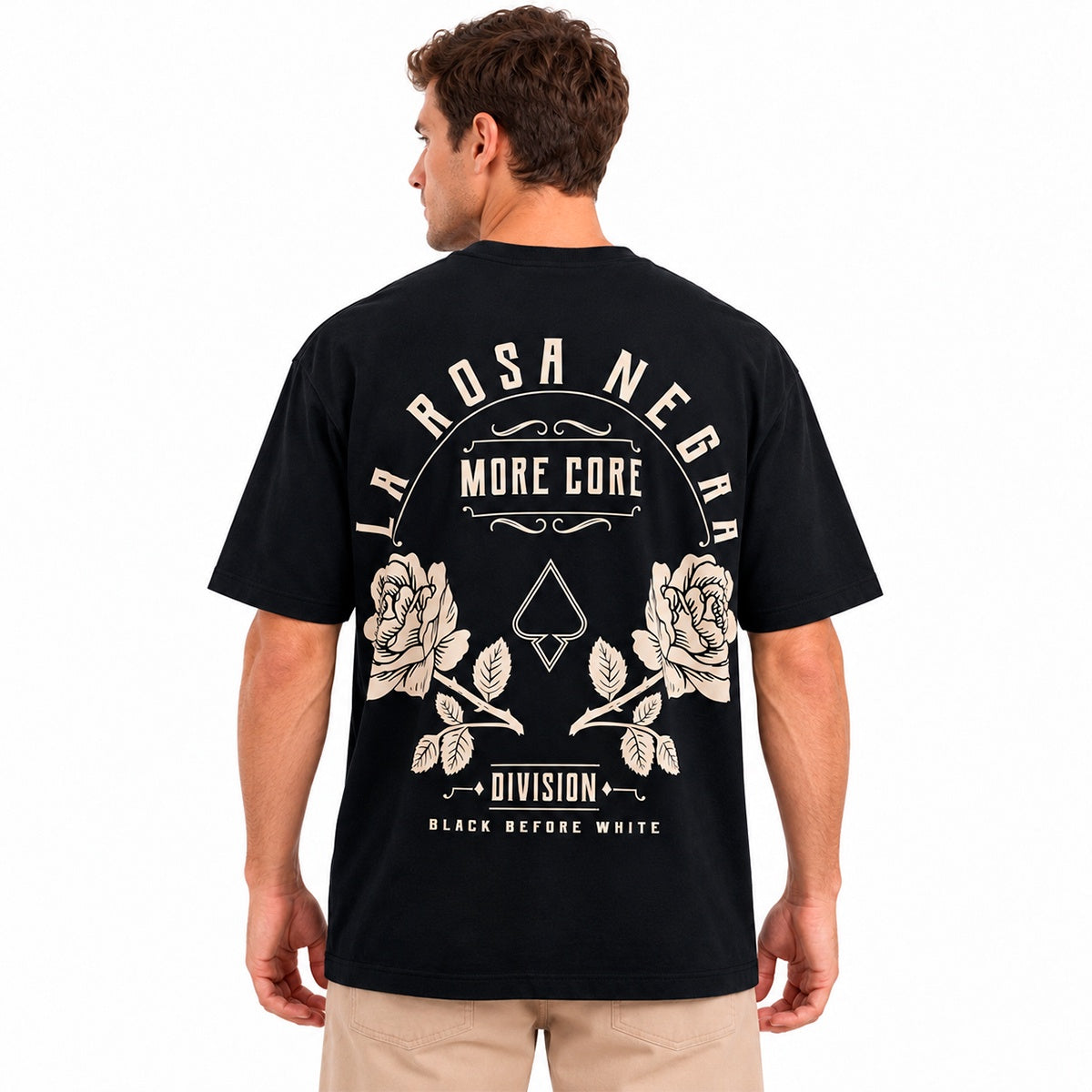 Camiseta Oversized Mcd Costas La Rosa Negra Masculino