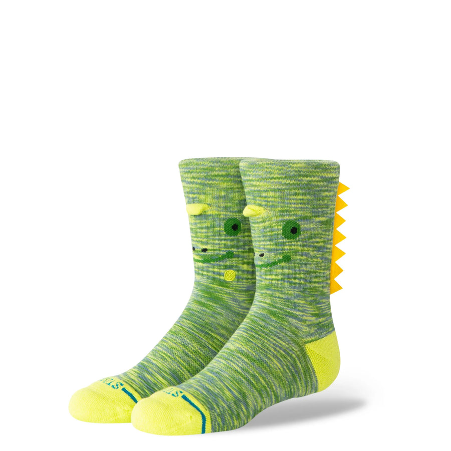 Meia Stance Spikey Infantil — Meia com tema de dinossauro e espinhos 3D